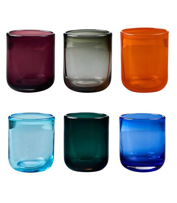 MEZCAL - Set 6 Wassergläser in verschiedenen Farben