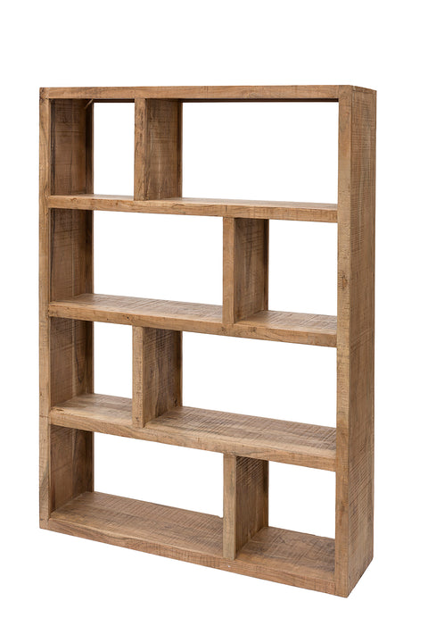 Staggered Wooden Bookcase