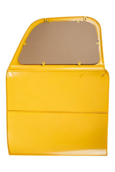 Novita home_Sportello auto - specchio in metallo giallo con decoro_2
