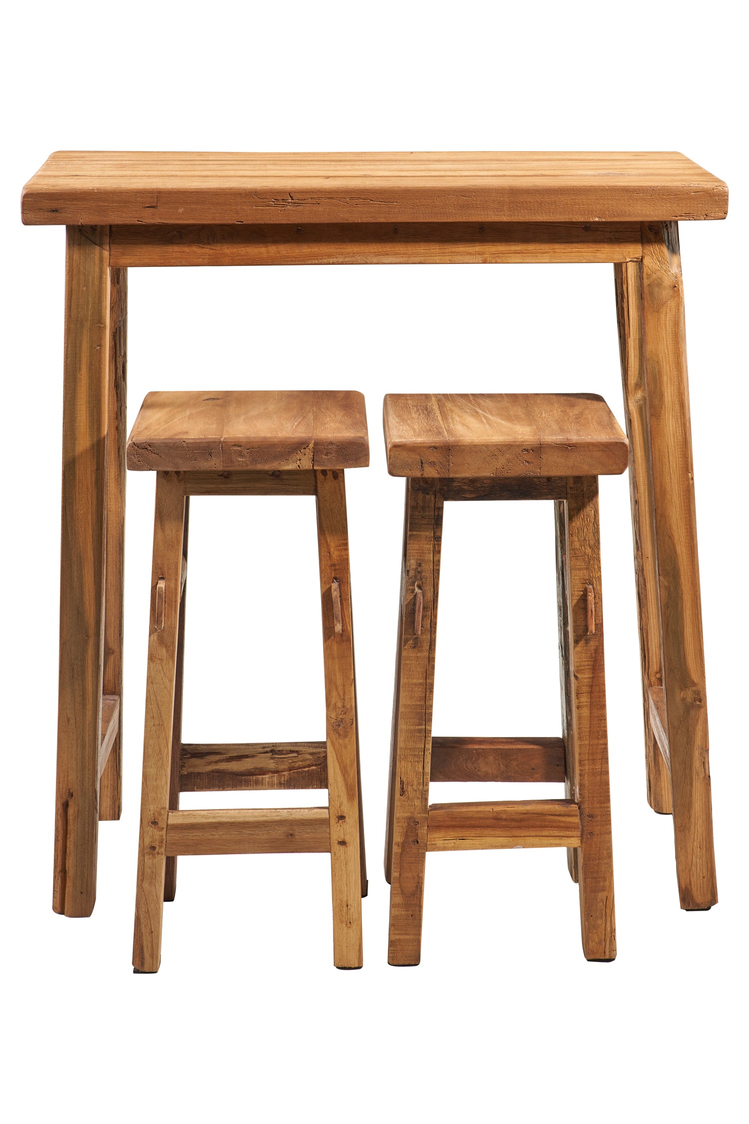 Tavolino e sgabello - legno di Suar - NV GALLERY - SUNORA