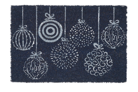 Novita-home-coco-door-mat-decor-palle-natalizie-fondo-nero-disegno-argento-gkz-21