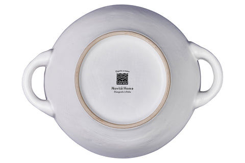 Mediterranean - White Stoneware Soup Bowl
