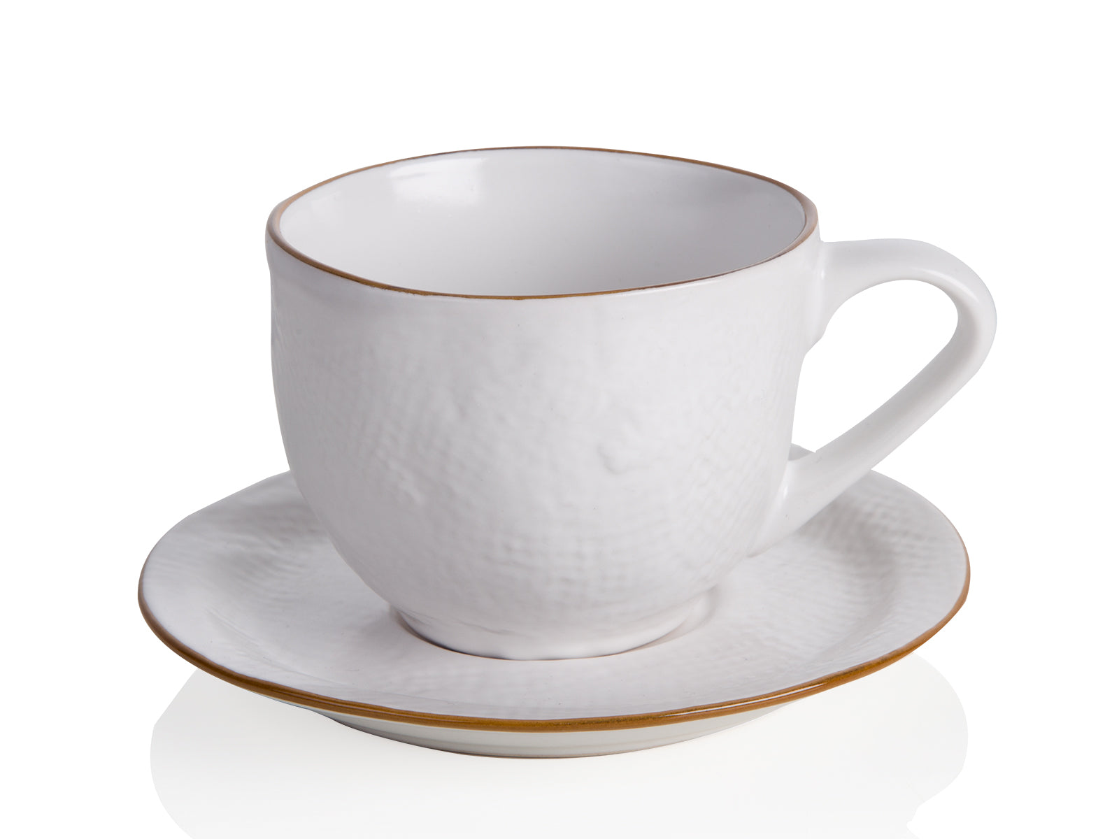 Novità Home - Tazza Caffè con Piattini - 6 Colori Assortiti - L. 9 cm, P. 9  cm, A. 7 cm