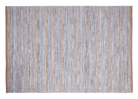 Novita home_ZI-04/A_Disegual - tappeto melange' lana e cotone toni marrone/blue_1