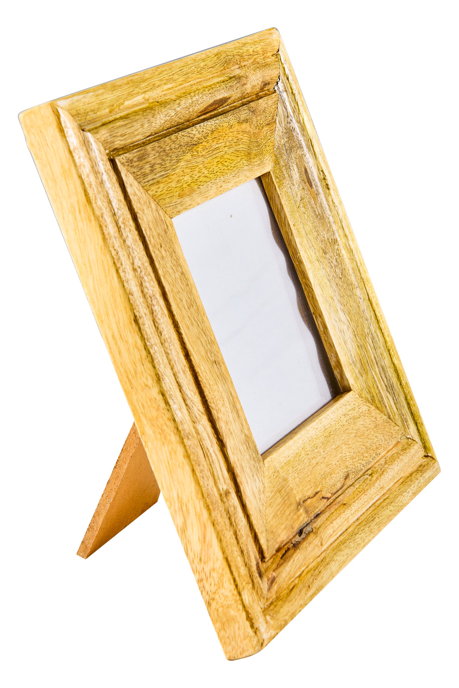 Portafoto Magnetico In Legno Di Teak, 4 Strisce, 50 Cm, Per Poster, Stampe, Foto, Arte Murale