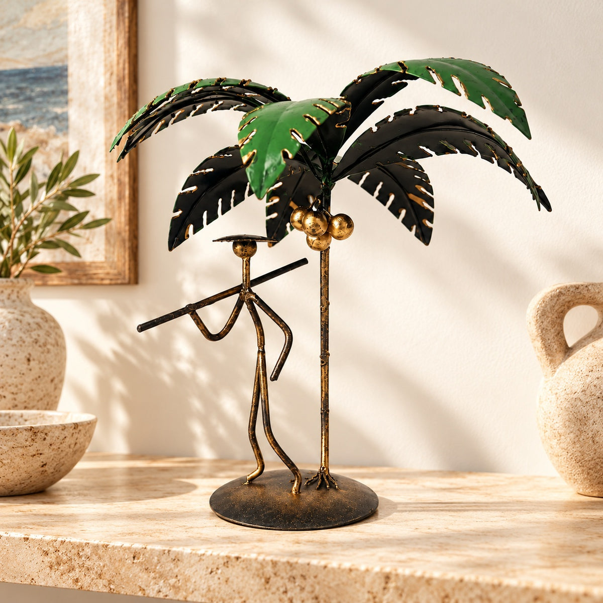 DECOR - ISOLA CON PALMA E UOMO IN PIEDI – ambientazione