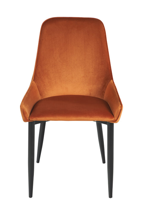 Elizabeth - Sedia In Velluto Caramel