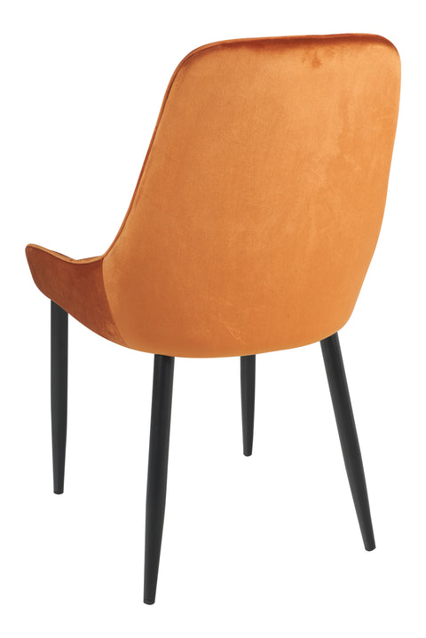 Elizabeth - Sedia In Velluto Caramel