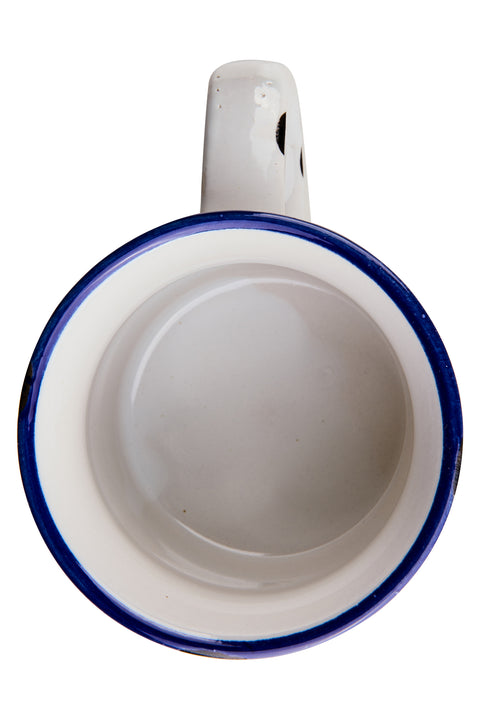 Sapore Di Mare - Mug Grande Bianco Ancora Blu Caldo Tea