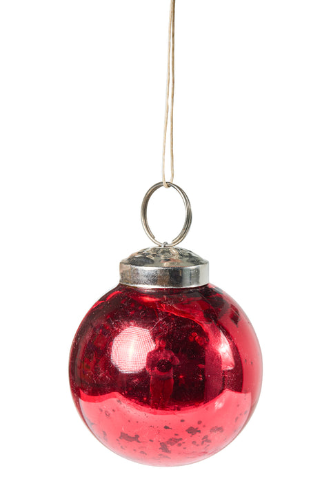 Christmas - 108 Palle Piccole Rosso Oro Argento Con Vaso