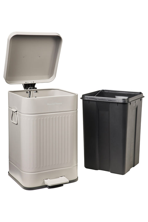 Daily Trash - 20L Soft-Close Square Grey Bin