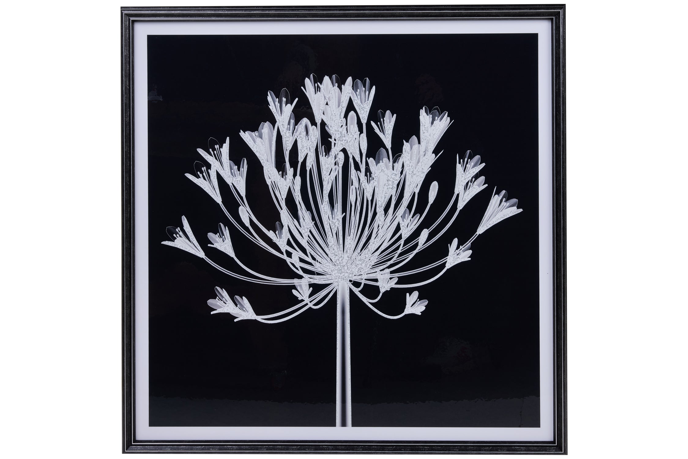 Novità Home Gallery - Stampa Fiore In Bianco E Nero