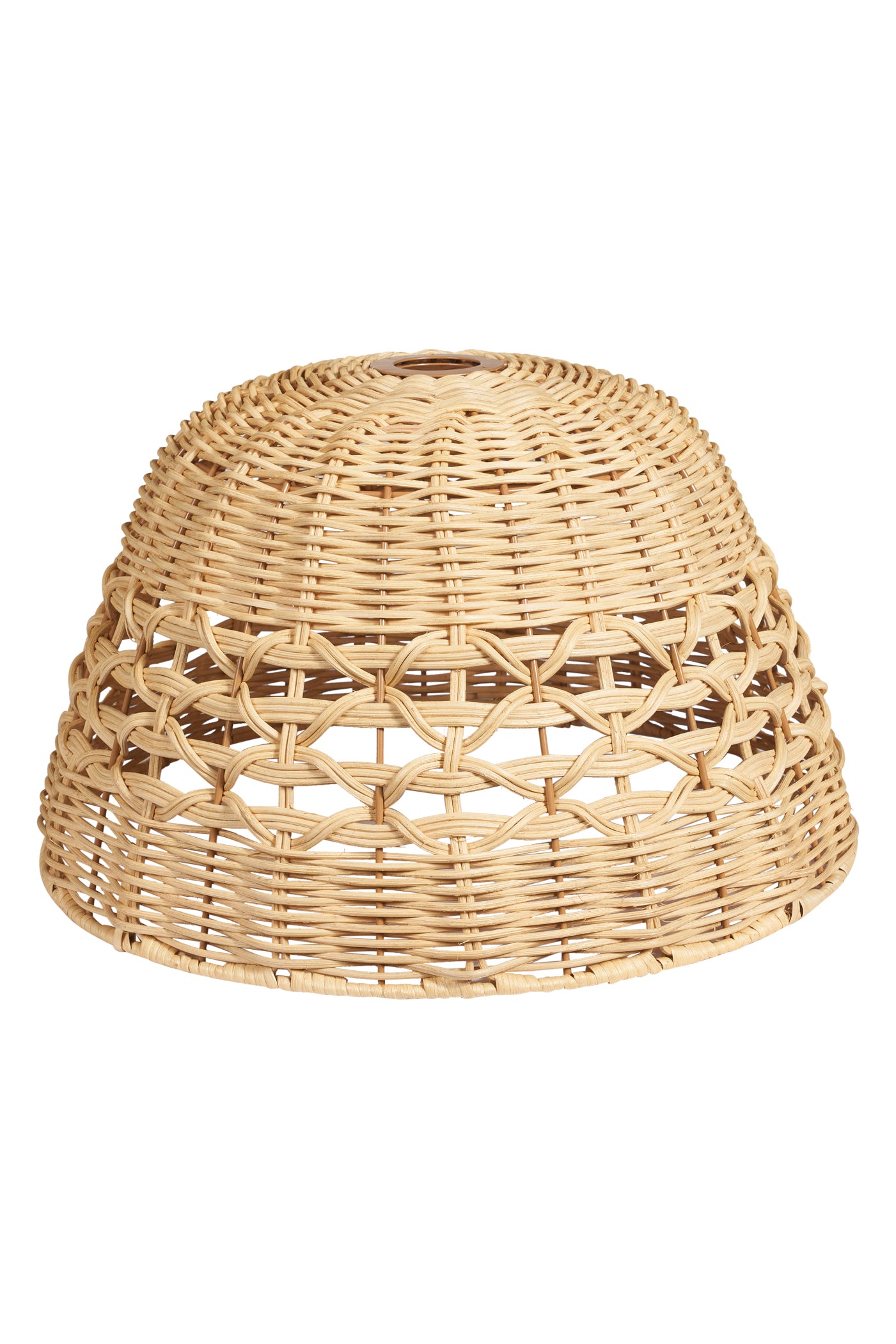 Novità Home Lumiere - Cappello Lampadario In Midollino Traforato Naturale