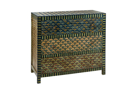 Lisbon - Blue Tones Fantasy Chest of Drawers