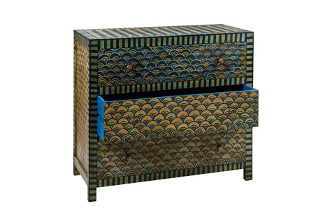 Lisbon - Blue Tones Fantasy Chest of Drawers