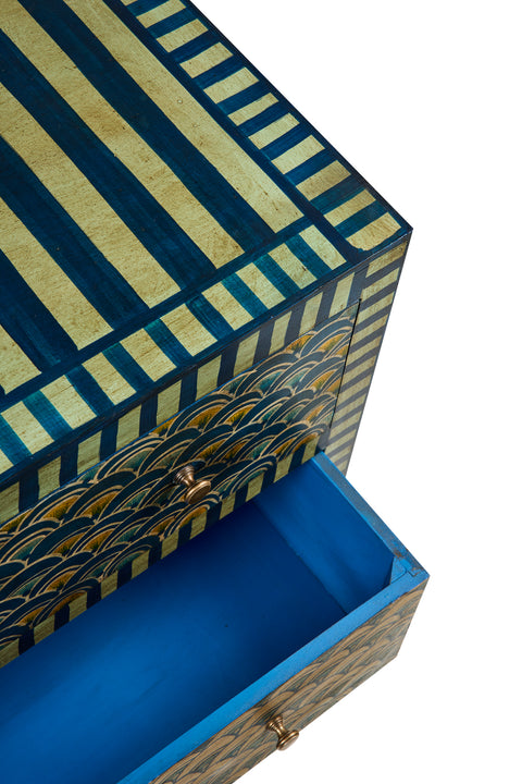 Lisbon - Blue Tones Fantasy Chest of Drawers