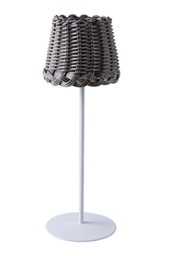 Svampitella - Pantalla táctil con sombrero gris y base blanca