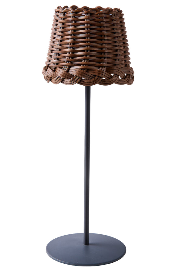 Svampitella - Sombrero marrón Abat Jour Touch con base gris