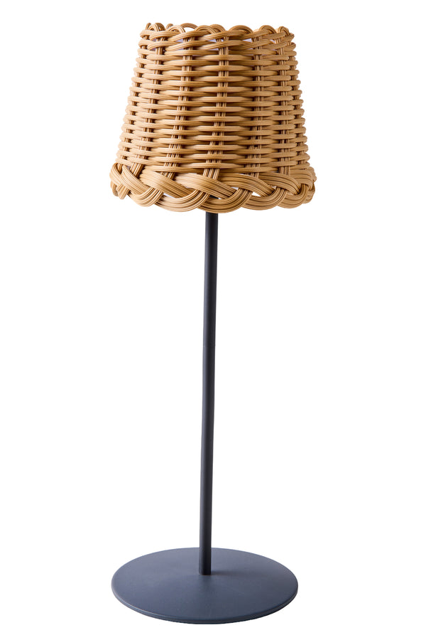 Svampitella - Sombrero Abat Jour Touch Natural con base gris