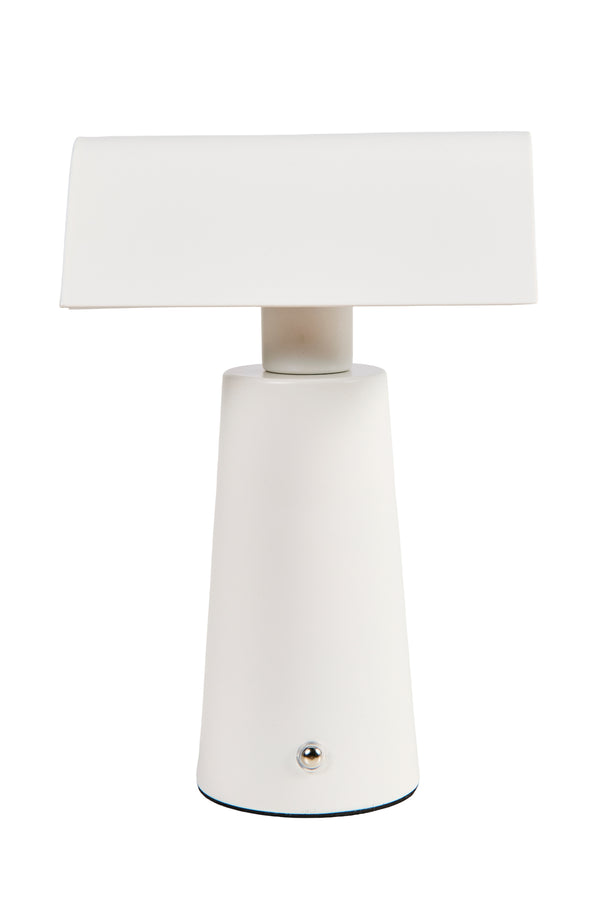 Led - Pantalla con sombrero alargado blanco