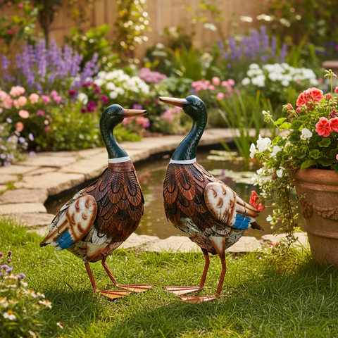 Anatre decorative metallo giardino