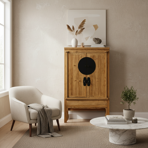 Armadio legno naturale in ambiente elegante