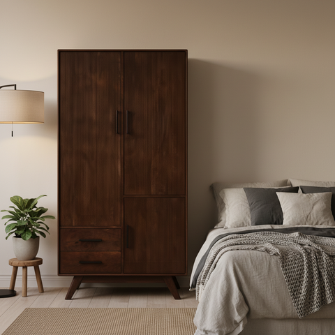 Armadio noce scuro rigato lifestyle