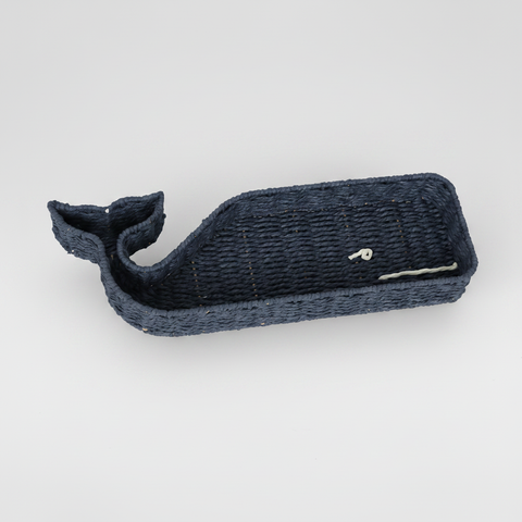 Balena rattan - sfondo grigio
