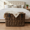 Baule Rattan Grigio-Marrone - Ambientata