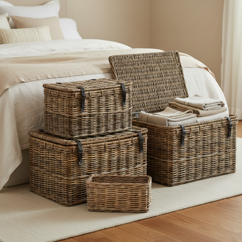 Bauli rattan lifestyle con cestina