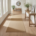 Beige runner rug hallway lifestyle