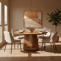 Belfast Tavolo Rotondo Teak - Lifestyle