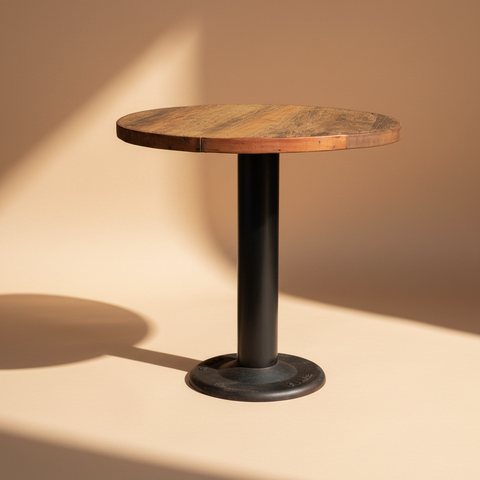 Bistro tondo sfondo neutro