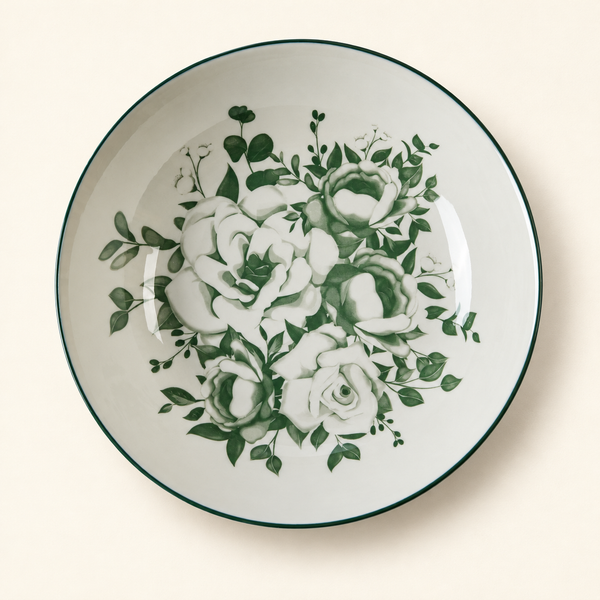 BOUQUET - PIATTO FONDO — fondo avorio con ombra morbida