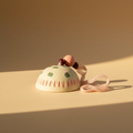 Campana terracotta beige filo rosa - sfondo neutro