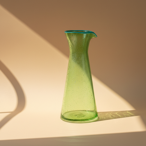 Caraffa Vetro Verde - Sfondo Neutro