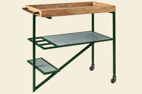 Carrello Ardesia su sfondo neutro