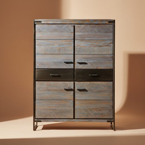 Cassettiera industriale vista frontale