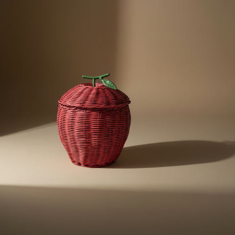 Cesta Mela Vimini Rossa - Sfondo Neutro