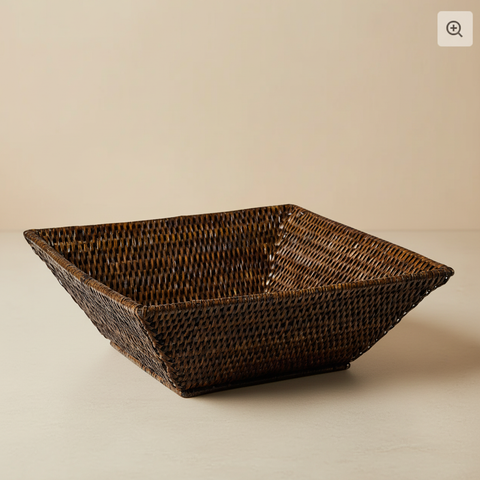 Cesta Quadrata Rattan Myanmar - v1