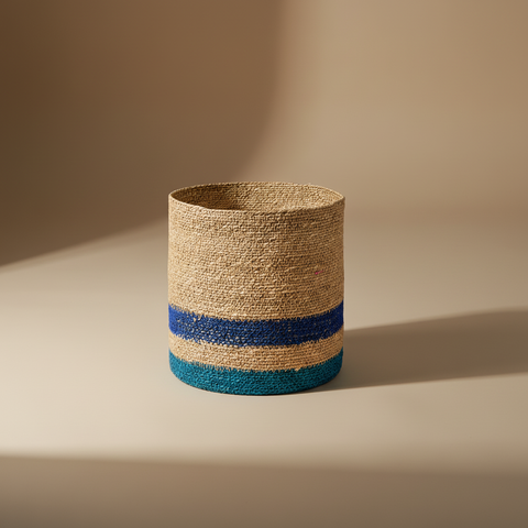 Cesta Rafia Blu - Bilanciata v5