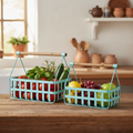 Ceste Metallo Turchese - Lifestyle Cucina v2