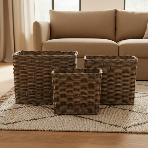 Ceste rattan lifestyle tutte e tre