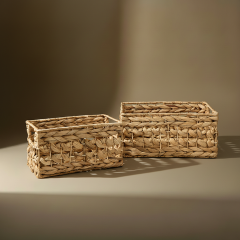 Cestine water hyacinth sfondo taupe v2