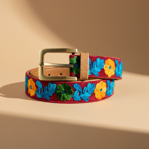 Cintura Skagit rosso su sfondo neutro