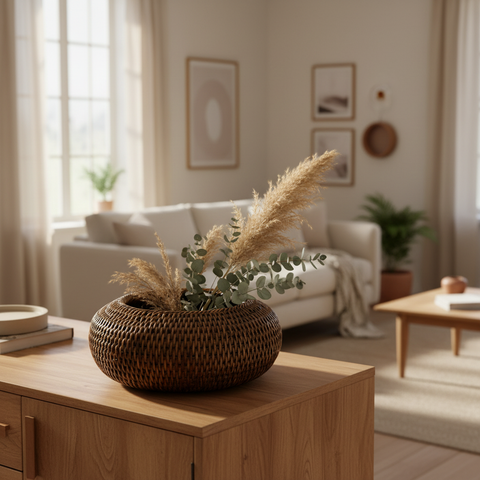 Ciotola Donut Rattan - Lifestyle