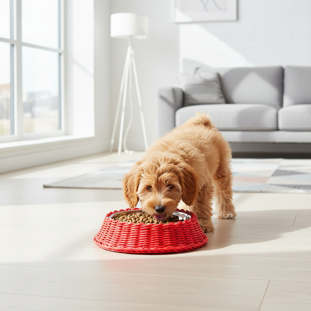 Ciotola pet polirattan rosso lifestyle