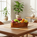 Ciotola Useful teak scultura in ambiente