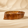Ciotola Useful teak scultura sfondo beige
