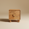 Comodino Rockler legno acacia sfondo neutro